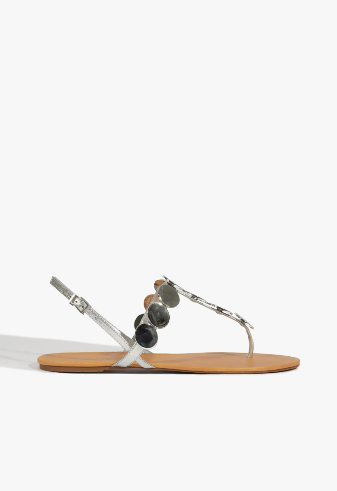Acacia Silver Leather Sandal