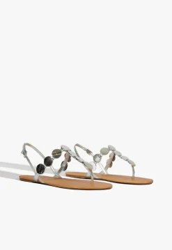 Acacia Silver Leather Sandal