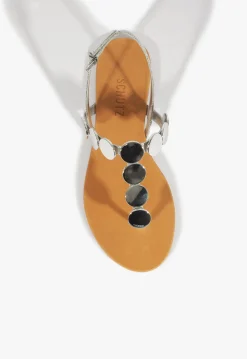 Acacia Silver Leather Sandal