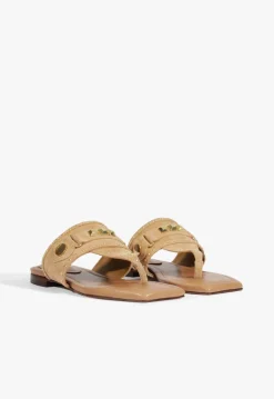 Aria Beige Suede Sandal
