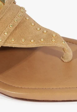 Aria Beige Suede Sandal