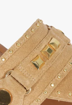 Aria Beige Suede Sandal