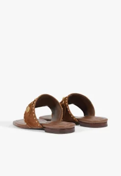 Aria Brown Suede Sandal