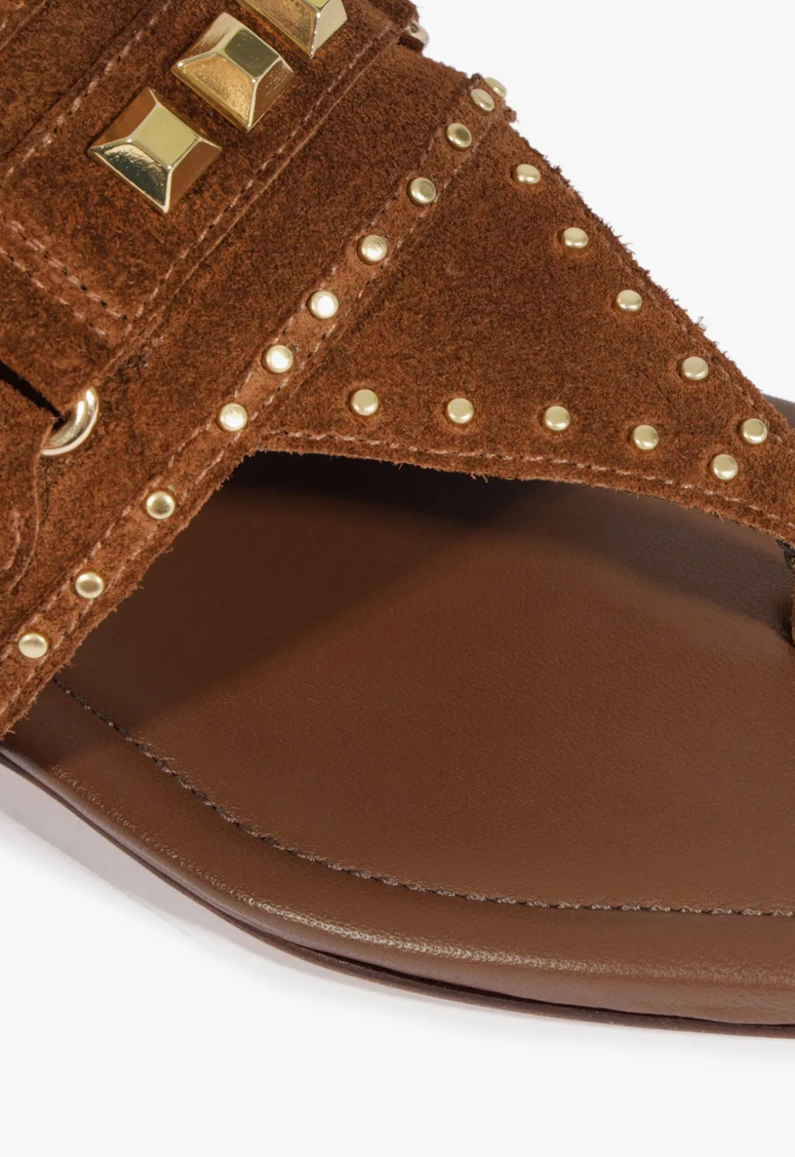 Aria Brown Suede Sandal