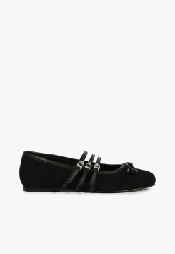 Arissa Black Suede Ballet Flat