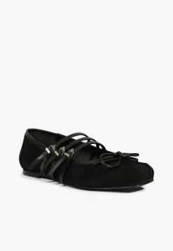 Arissa Black Suede Ballet Flat
