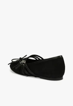 Arissa Black Suede Ballet Flat