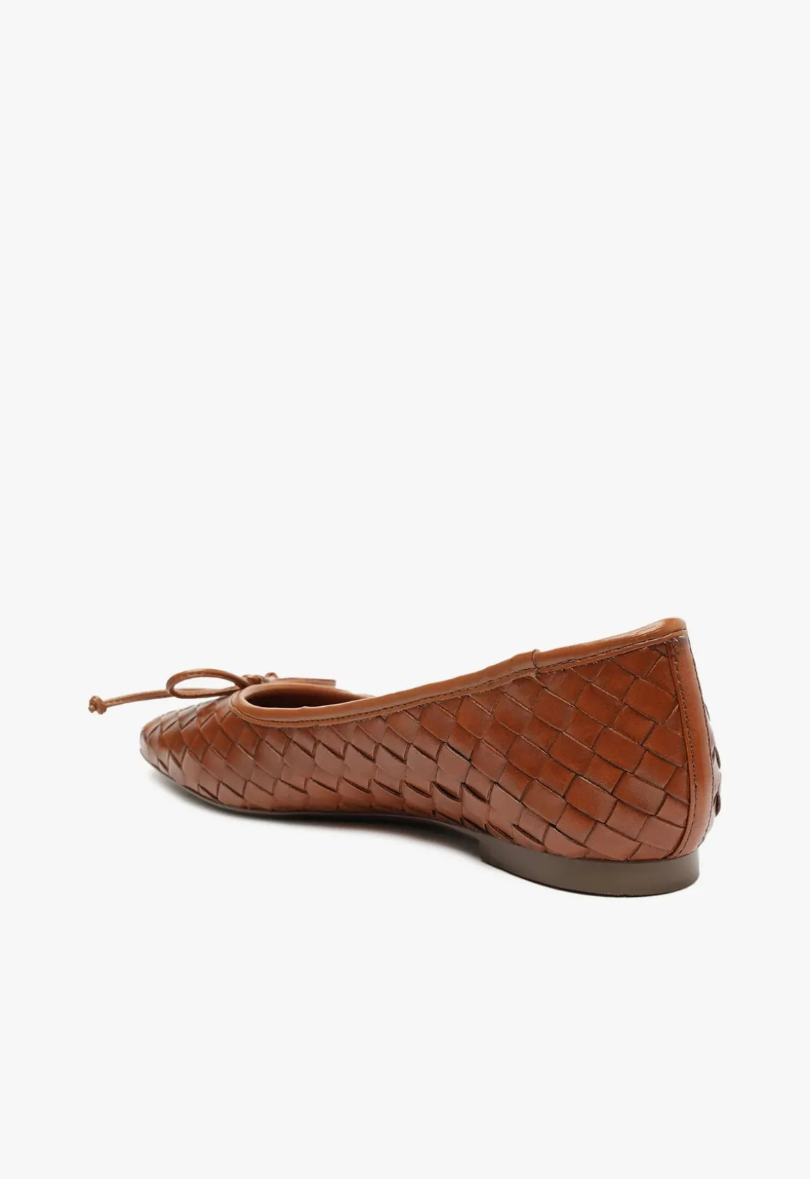 Arissa Honey Peach Leather Ballet Flat