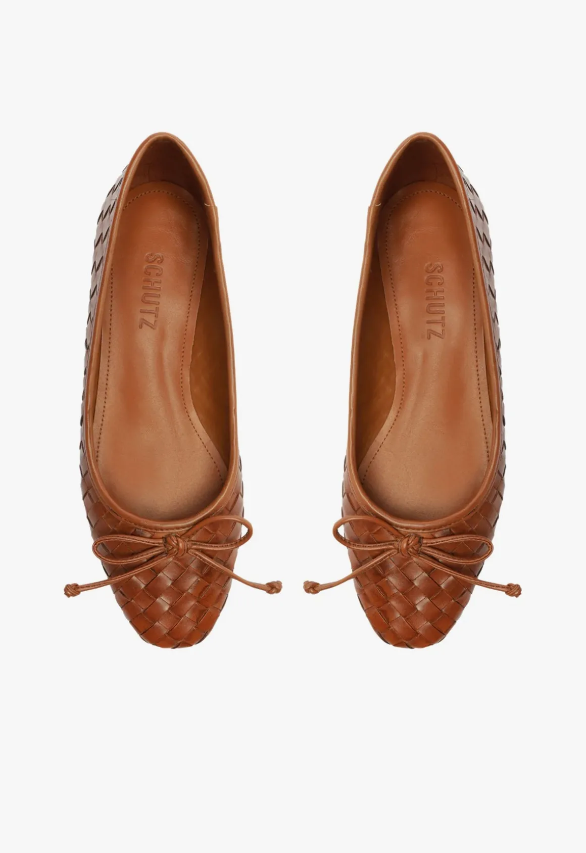 Arissa Honey Peach Leather Ballet Flat