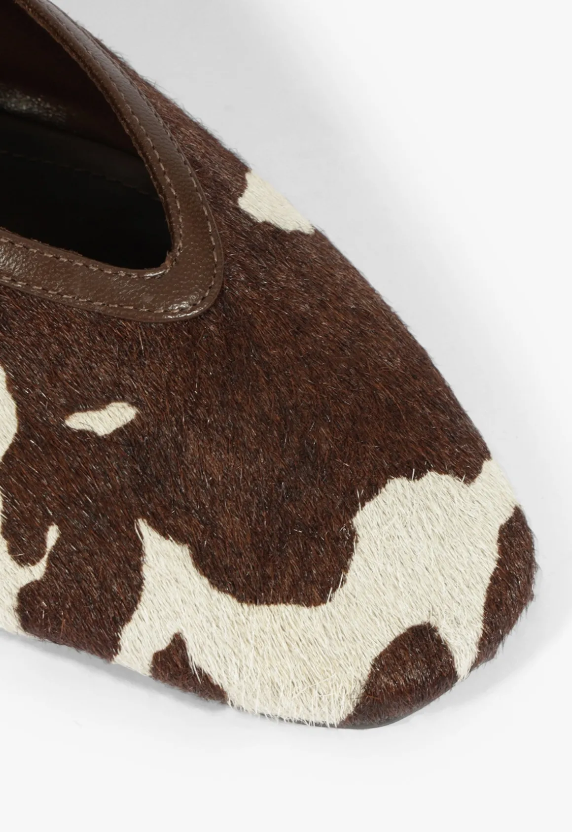 Courtney Hair Calf Flat