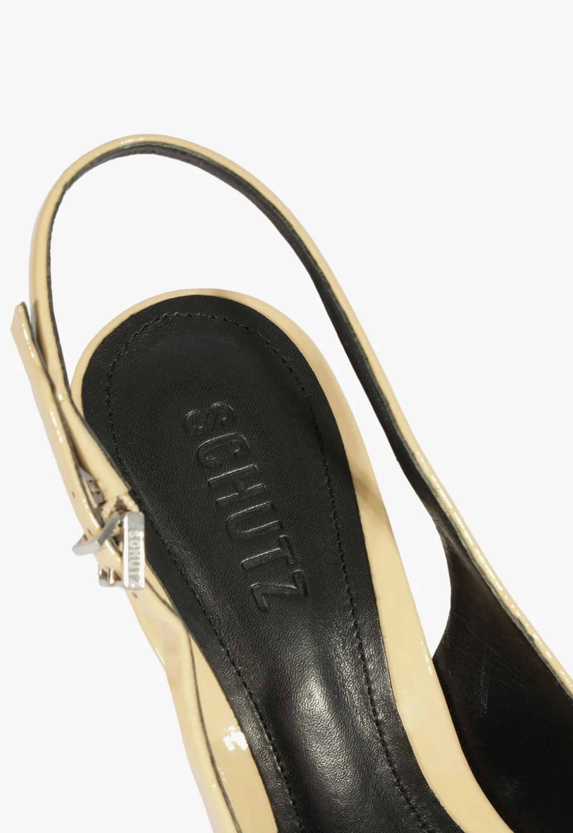 Geraldine Sling Patent Pump