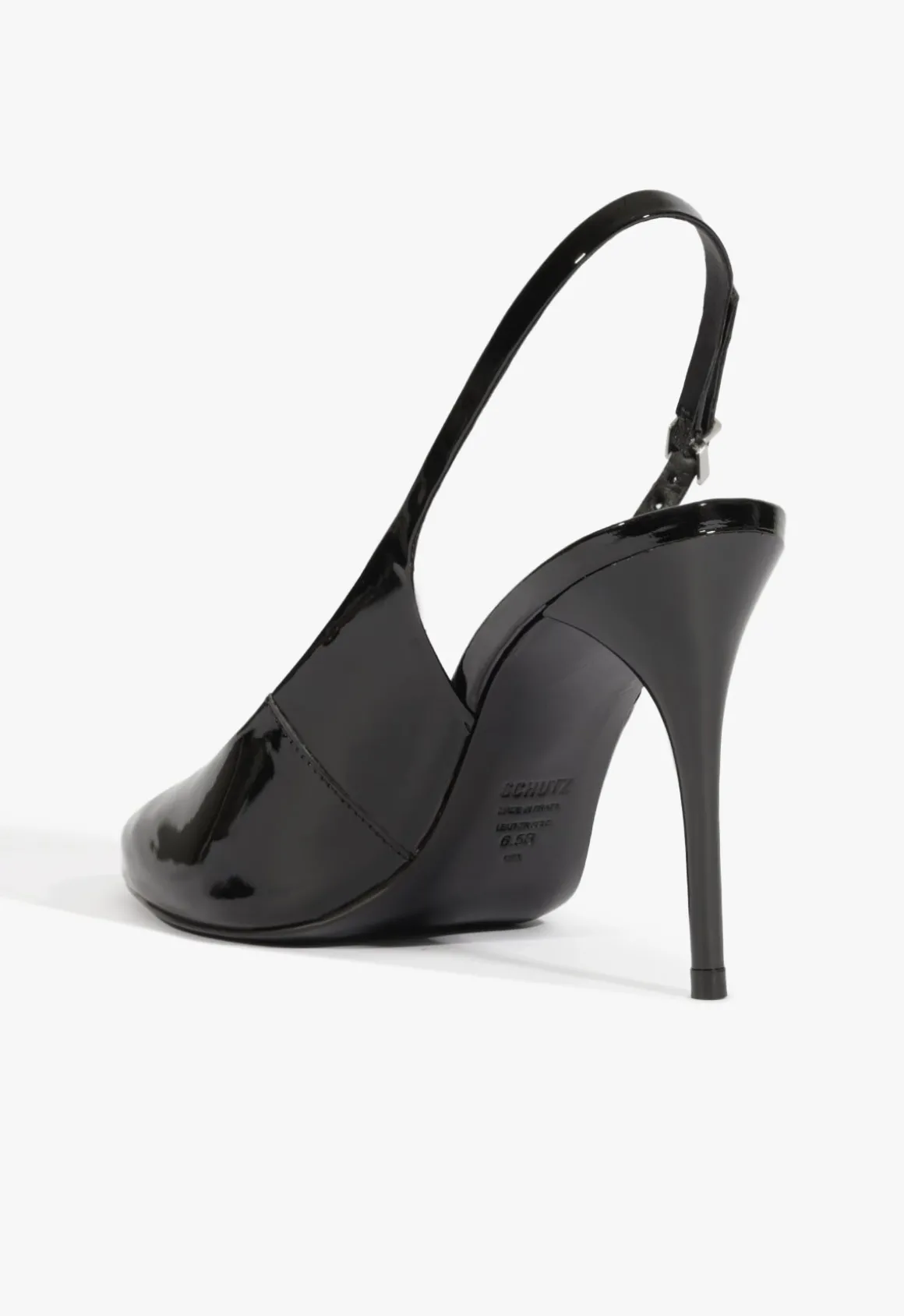 Geraldine Sling Patent Pump