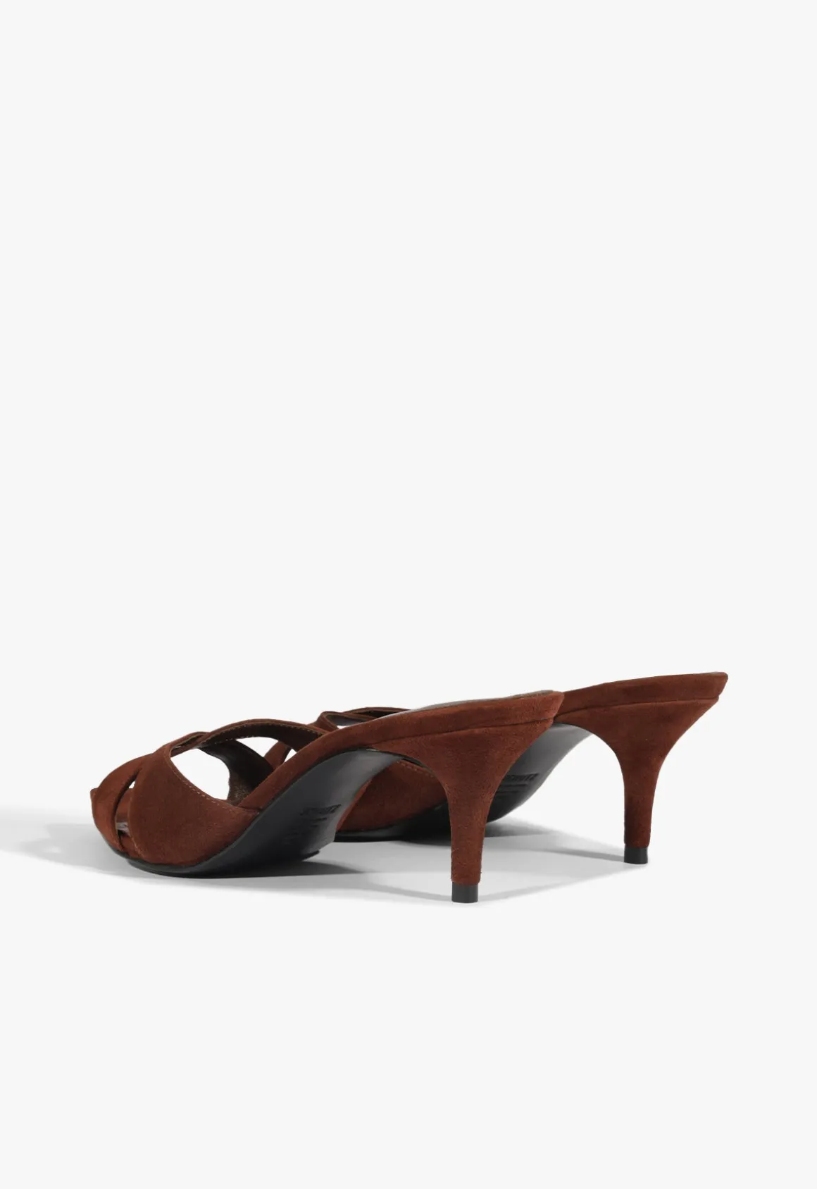 Hilda Leaf Mule Suede Sandal