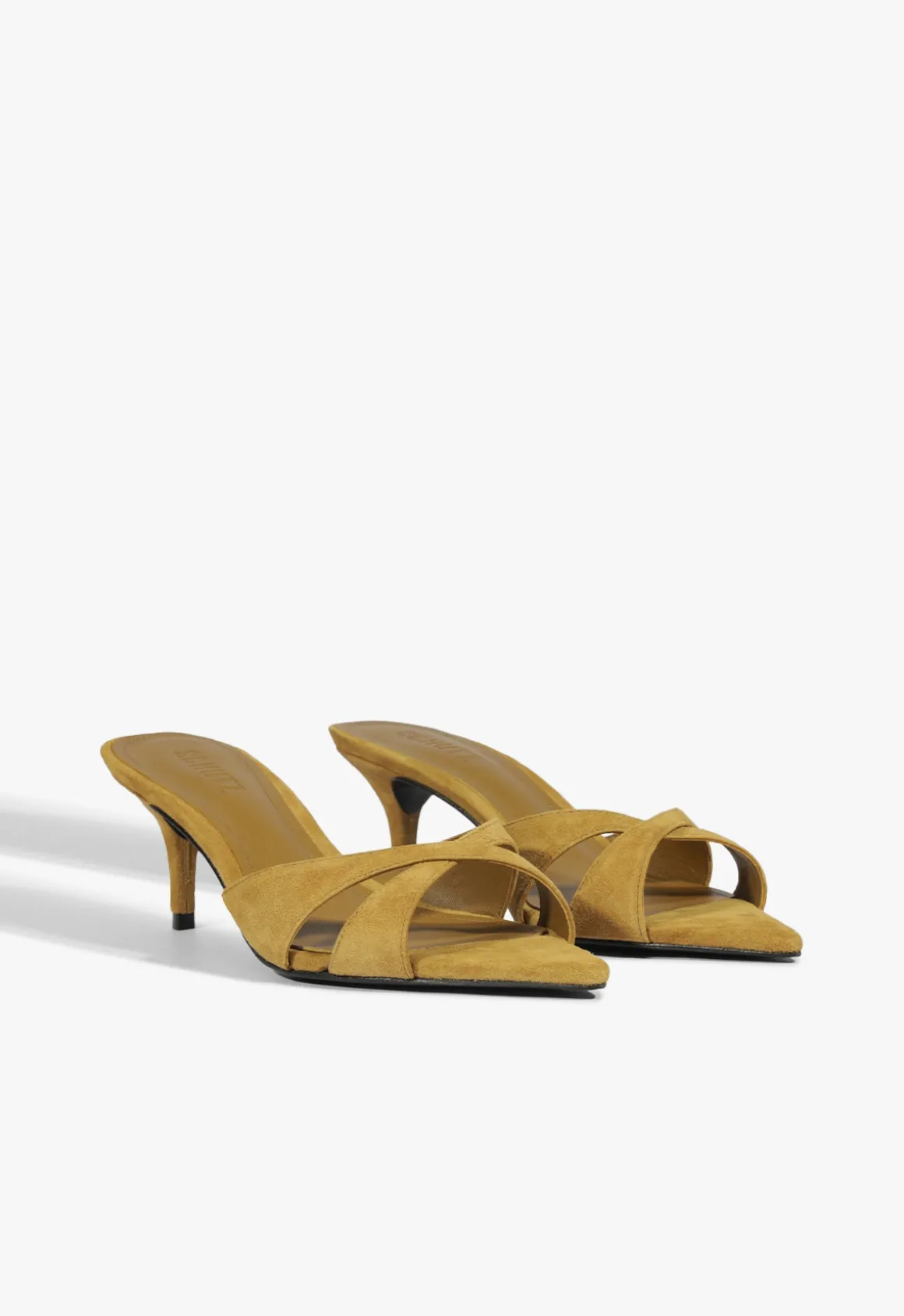Hilda Leaf Mule Suede Sandal