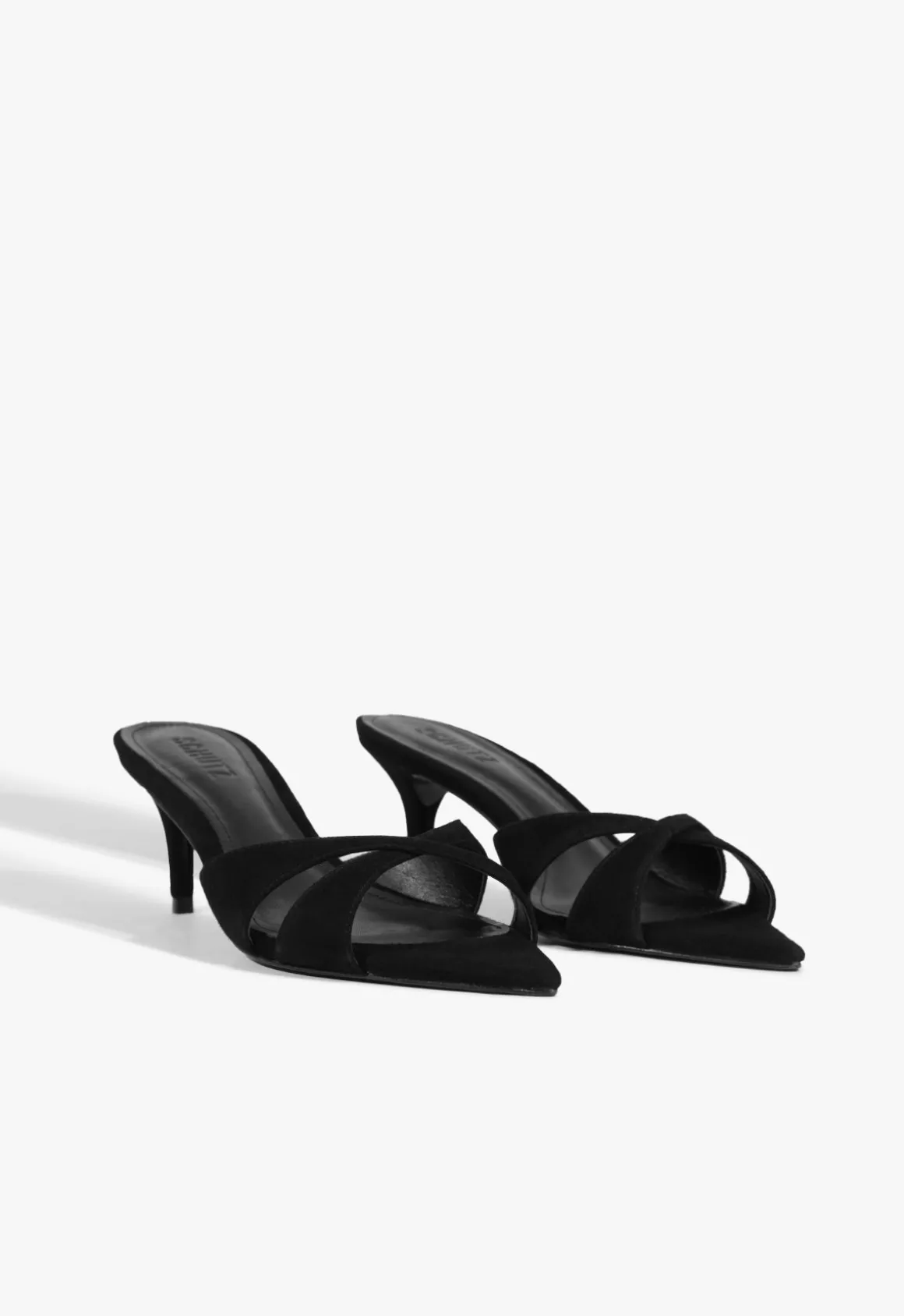 Hilda Leaf Mule Suede Sandal