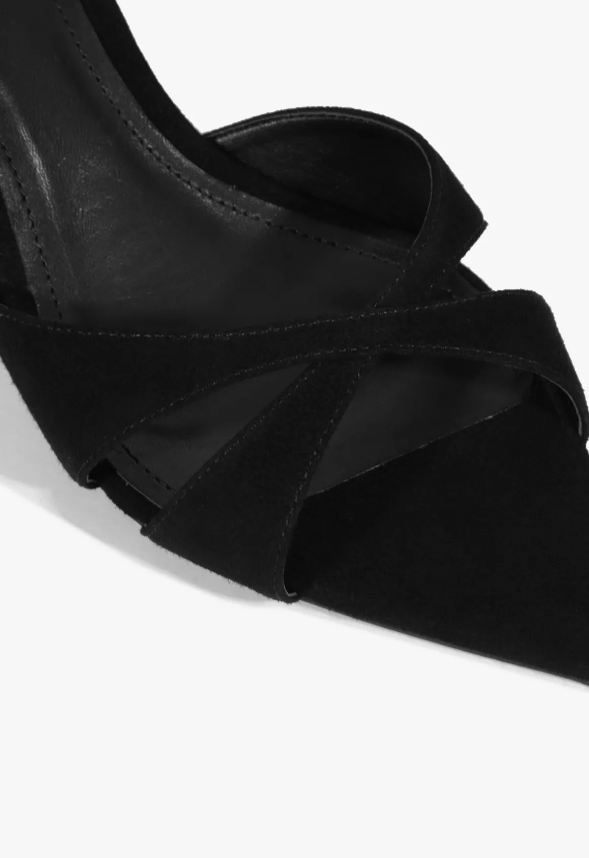 Hilda Leaf Mule Suede Sandal