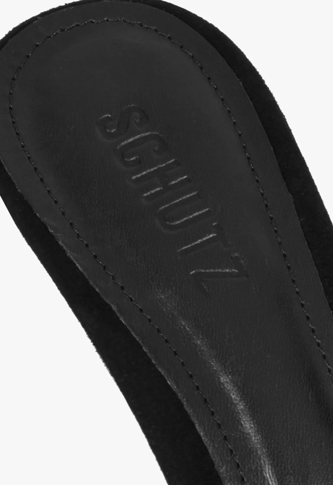 Hilda Leaf Mule Suede Sandal