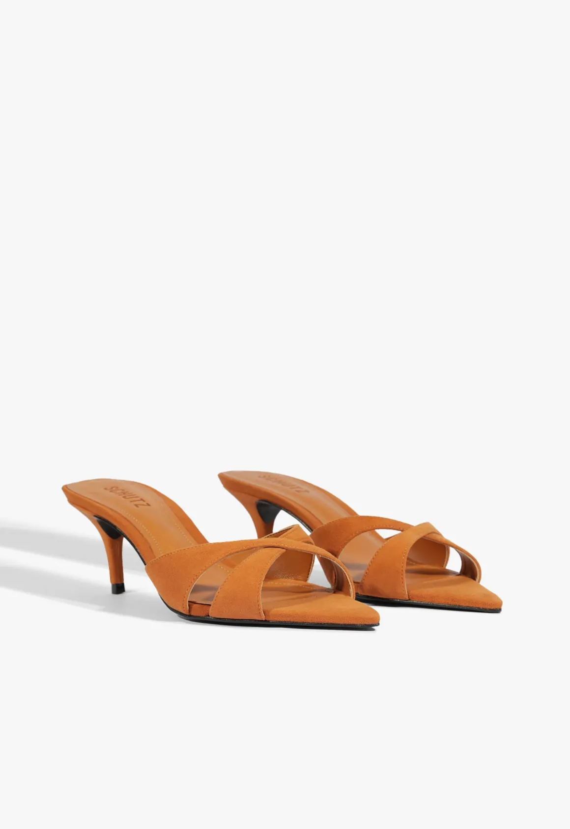 Hilda Leaf Mule Suede Sandal