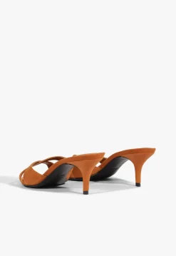 Hilda Leaf Mule Suede Sandal