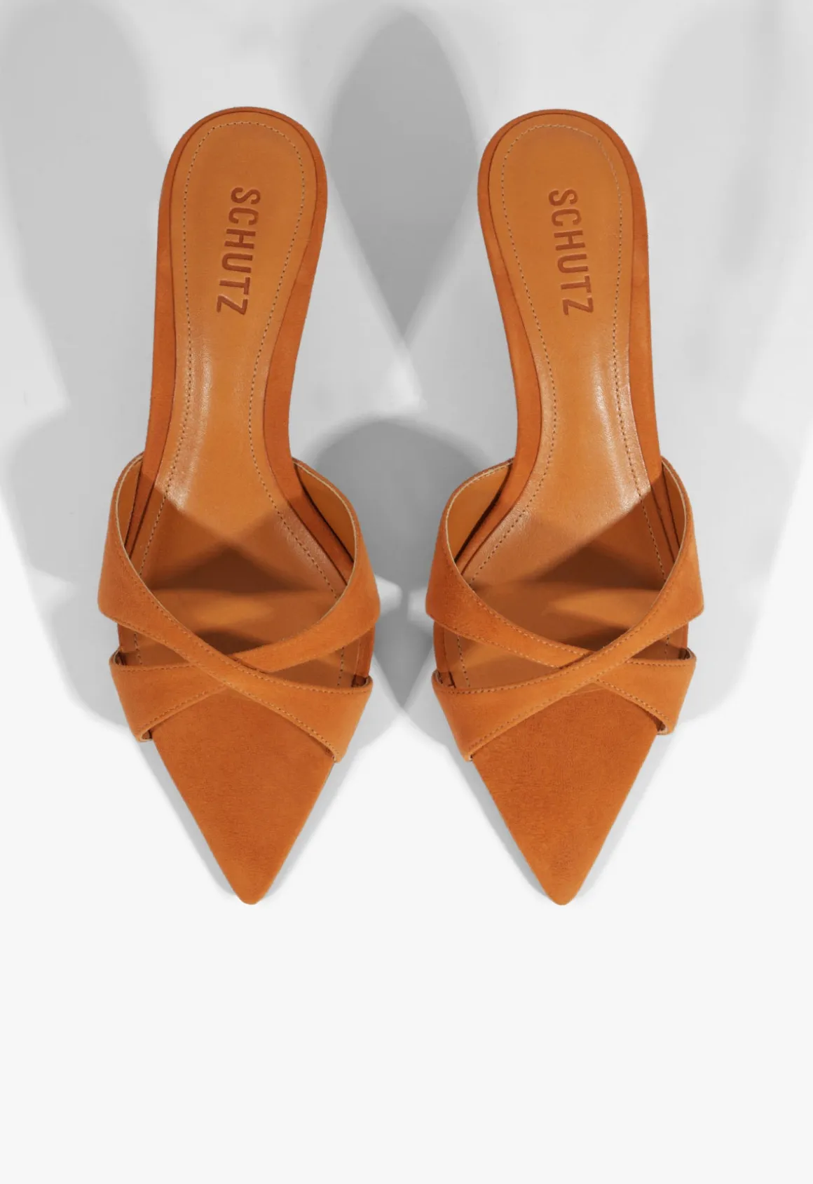 Hilda Leaf Mule Suede Sandal