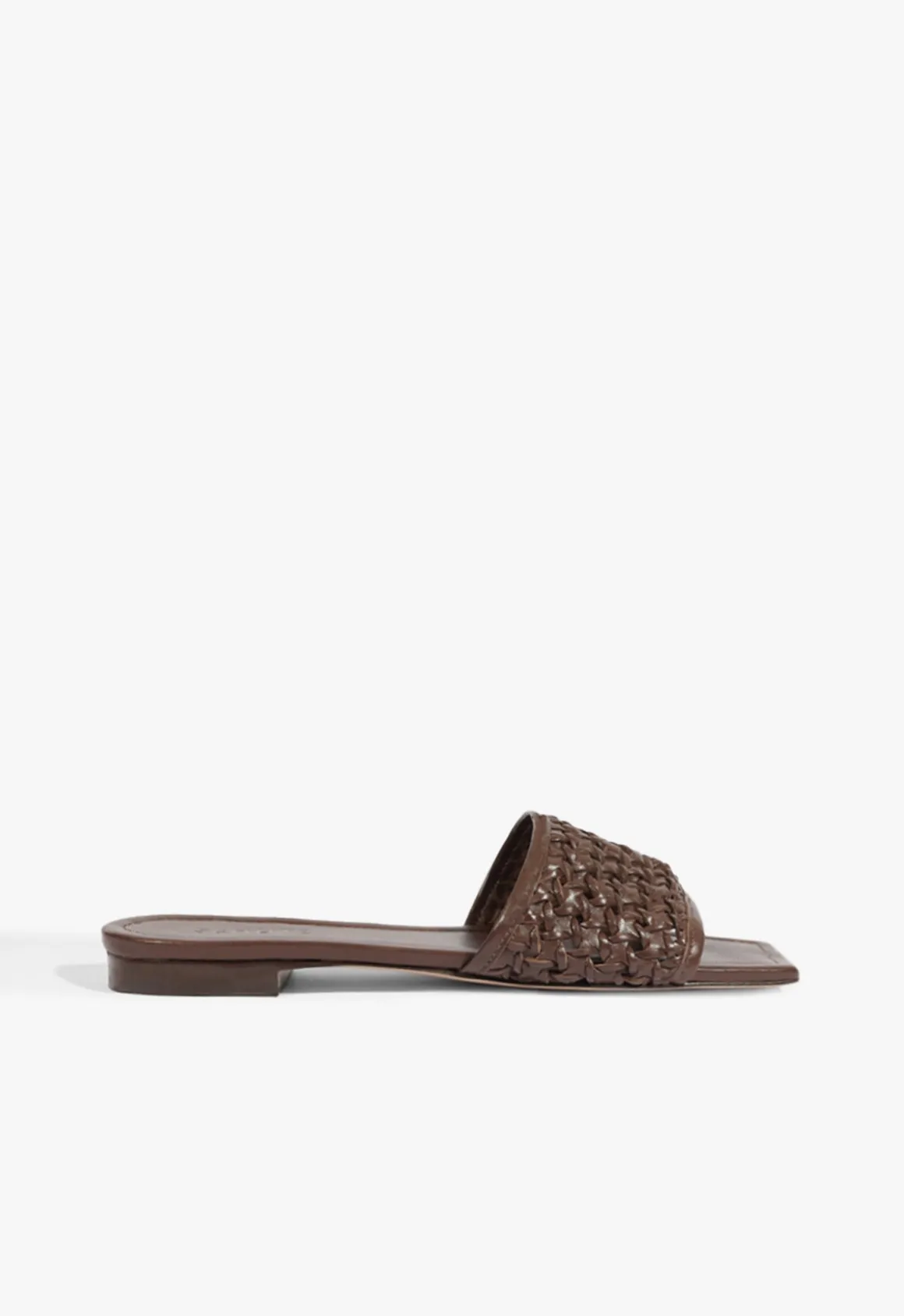 Juliet Brown Leather Flat Sandal