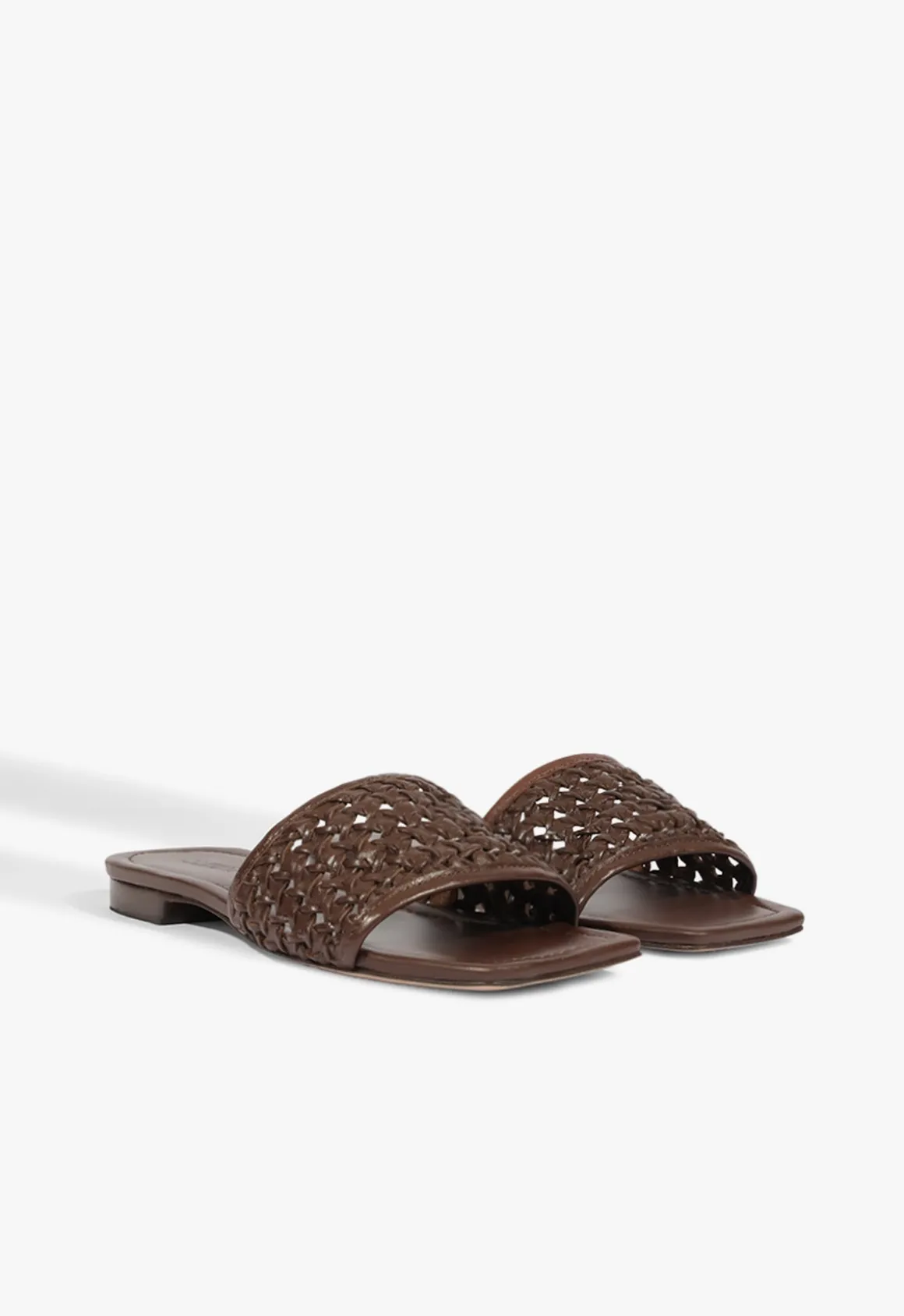 Juliet Brown Leather Flat Sandal