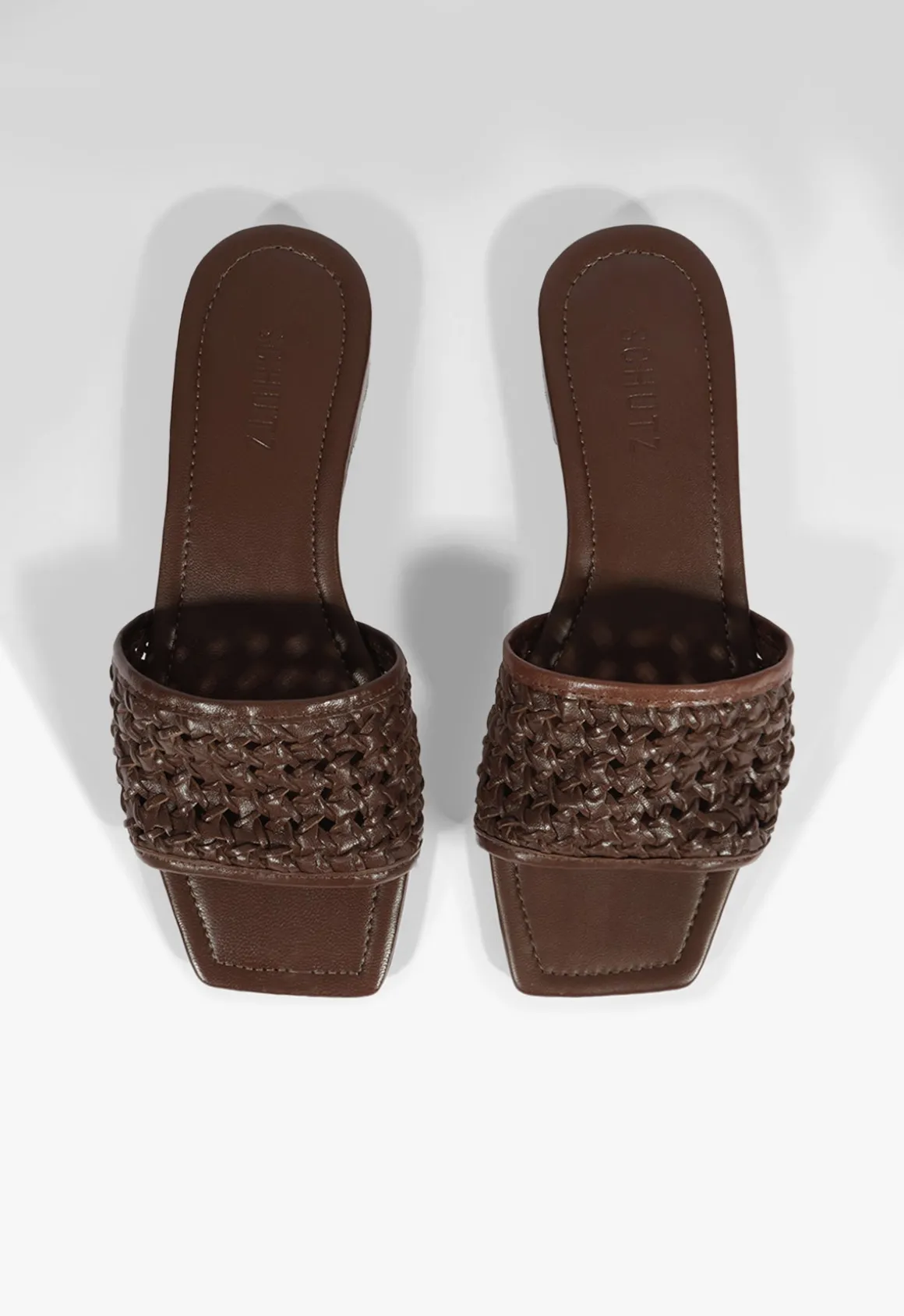 Juliet Brown Leather Flat Sandal