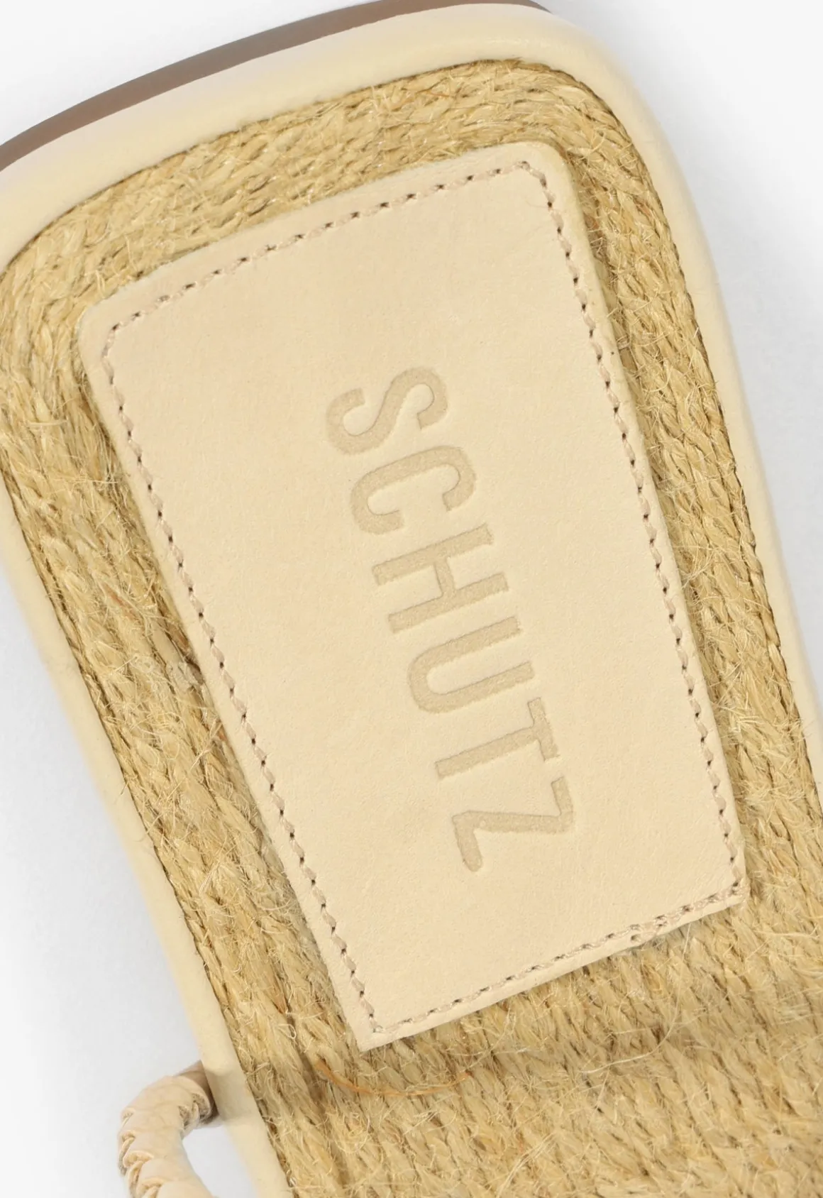 Kaya Beige Leather Flat Sandal