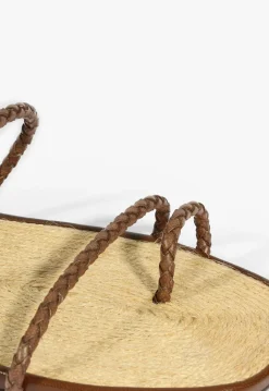 Kaya Brown Leather Flat Sandal