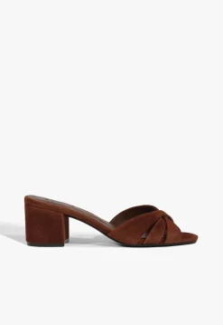 Keefa Block Mule Suede Sandal