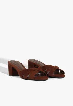 Keefa Block Mule Suede Sandal