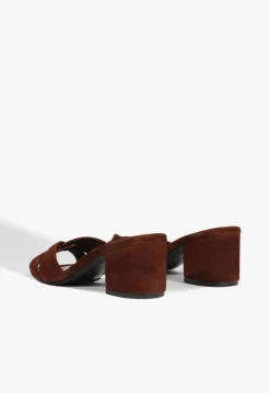 Keefa Block Mule Suede Sandal