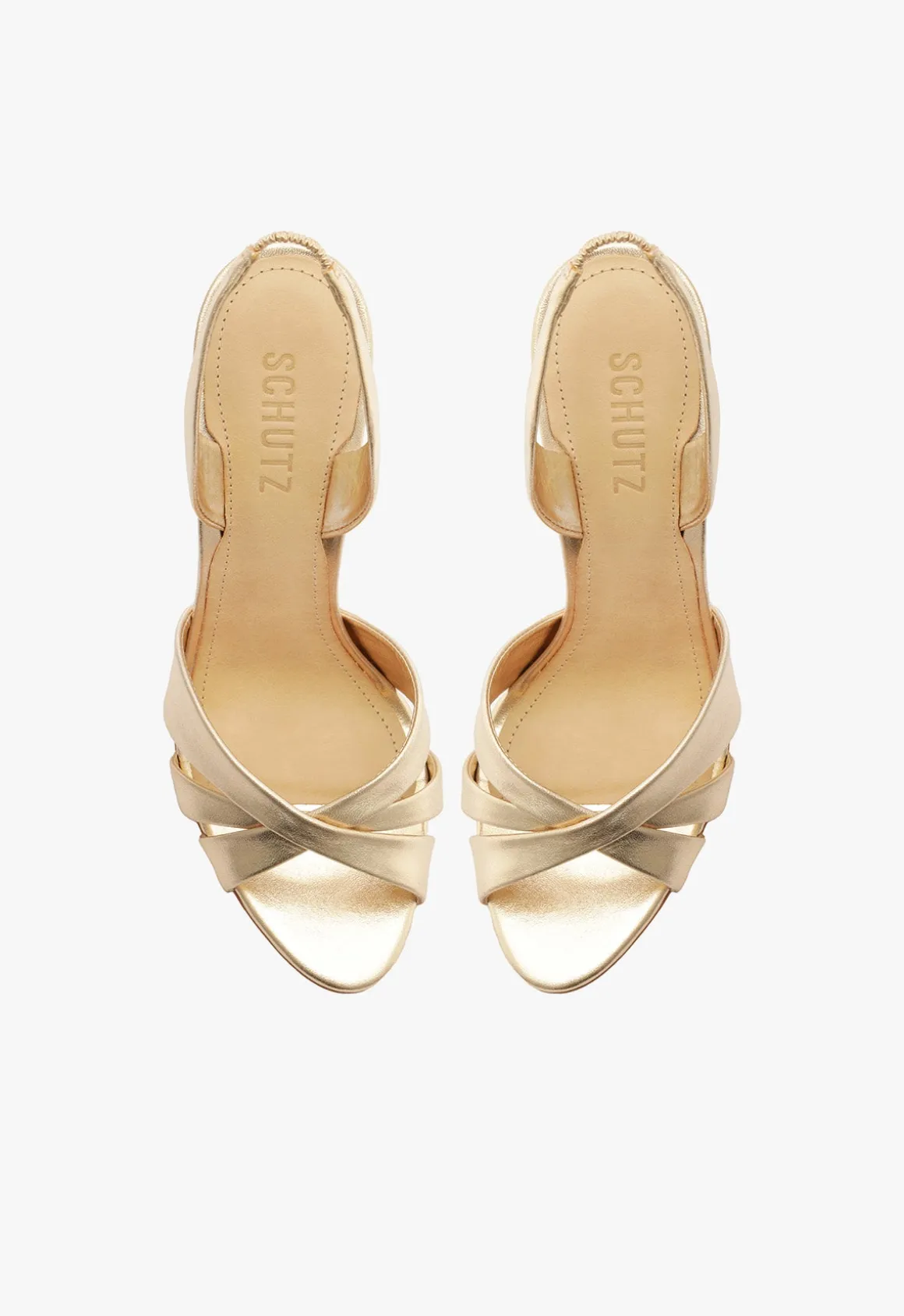 Keefa Sling Metallic Leather Sandal
