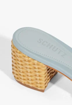 Keefa Straw Mule Sandal