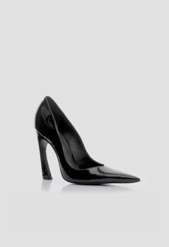 Lexi High Sculptural Black Pump
