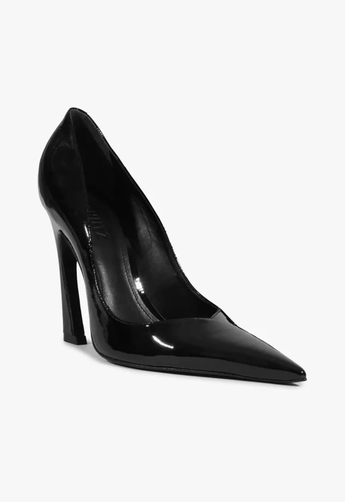 Lexi High Sculptural Black Pump