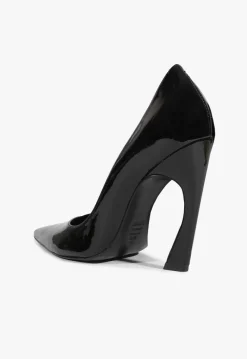 Lexi High Sculptural Black Pump