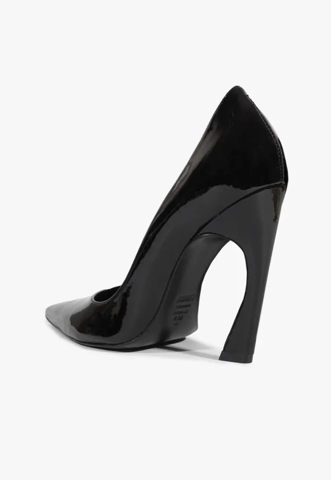 Lexi High Sculptural Black Pump