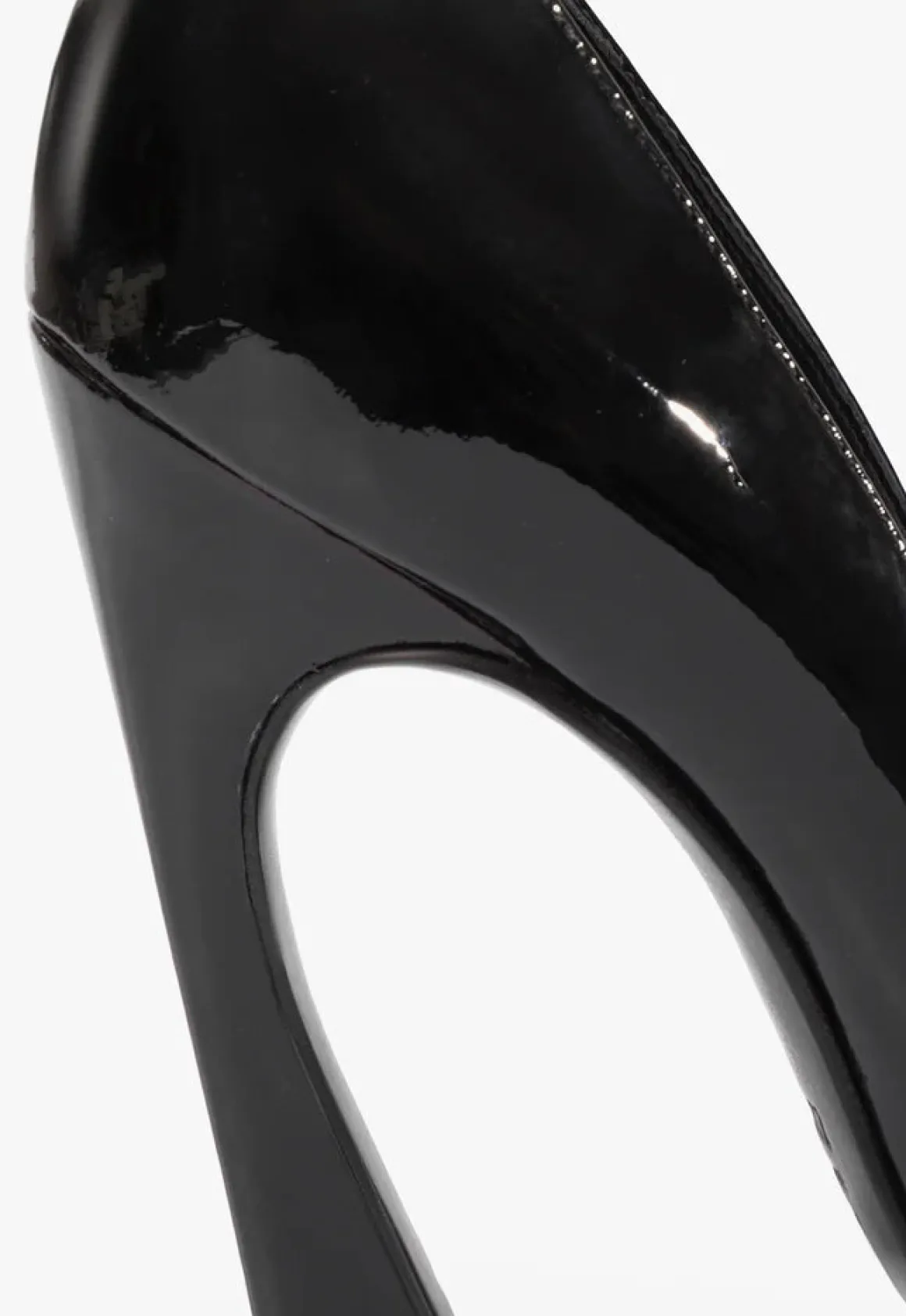 Lexi High Sculptural Black Pump