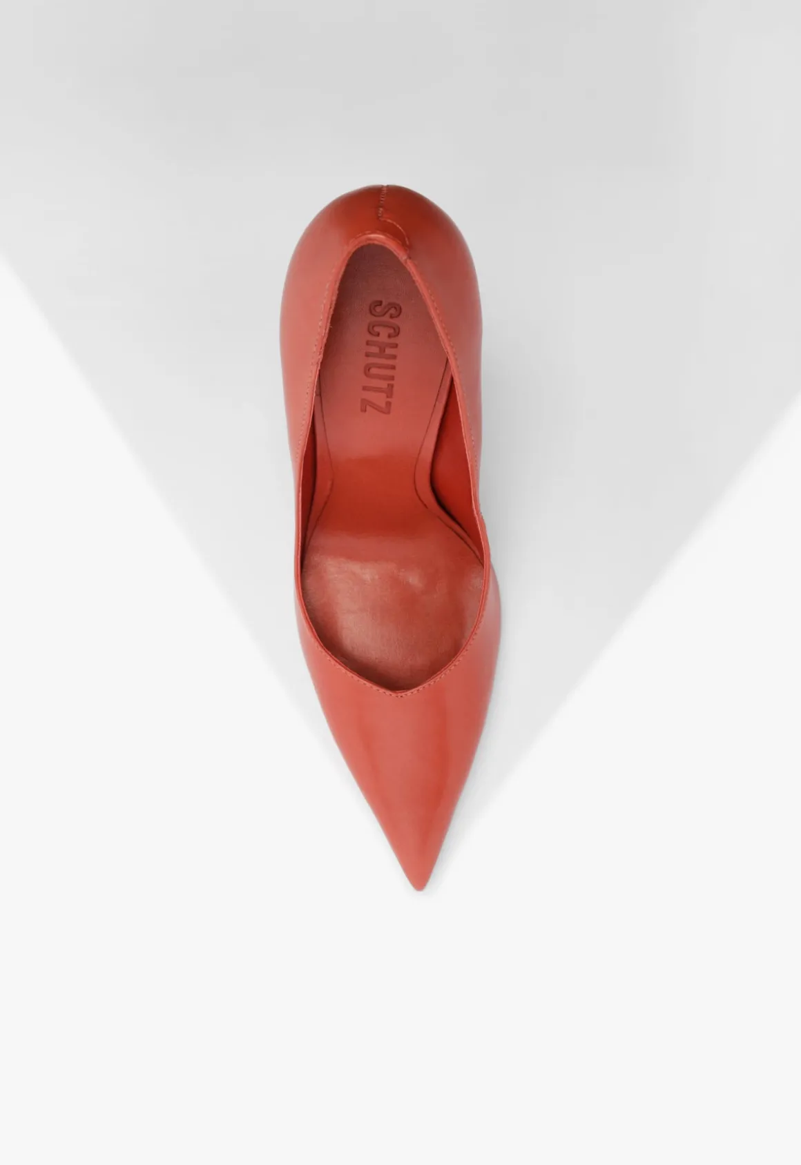 Lexi High Sculptural Red Pump