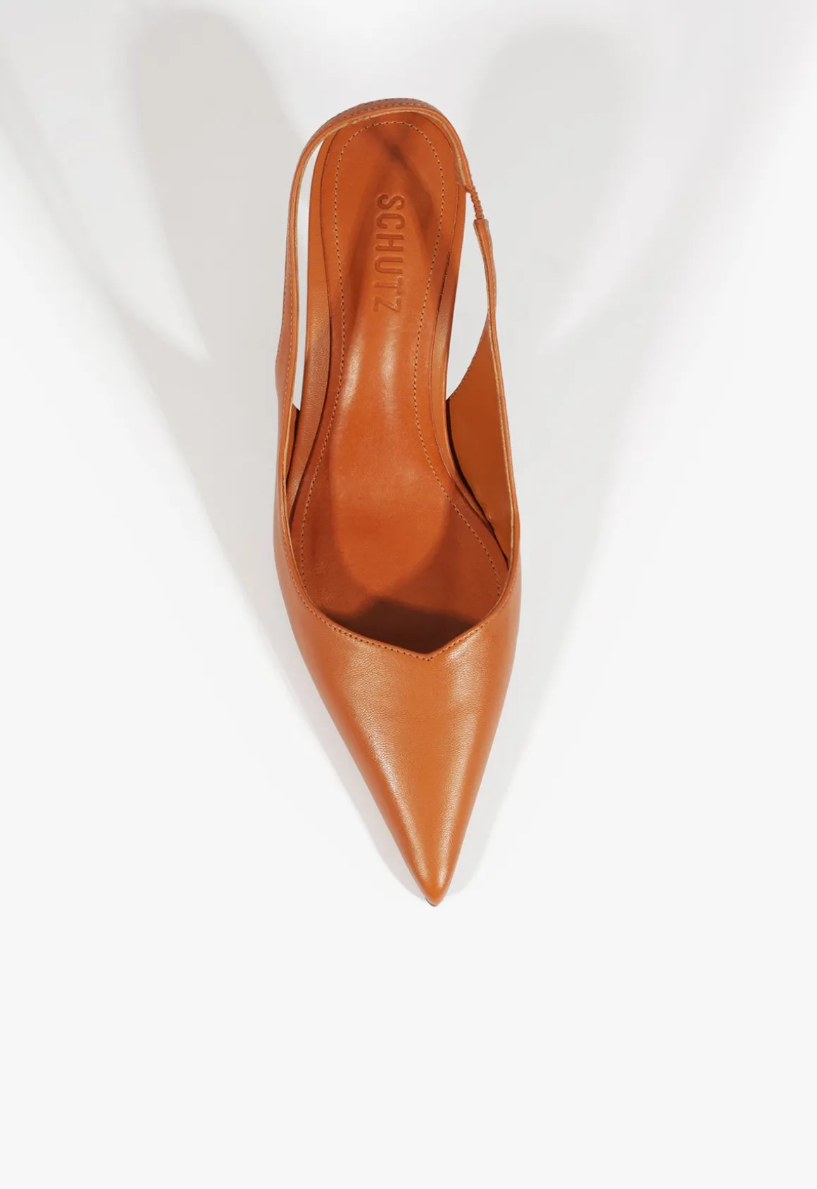 Lexi Mid Sculptural Brown Pump