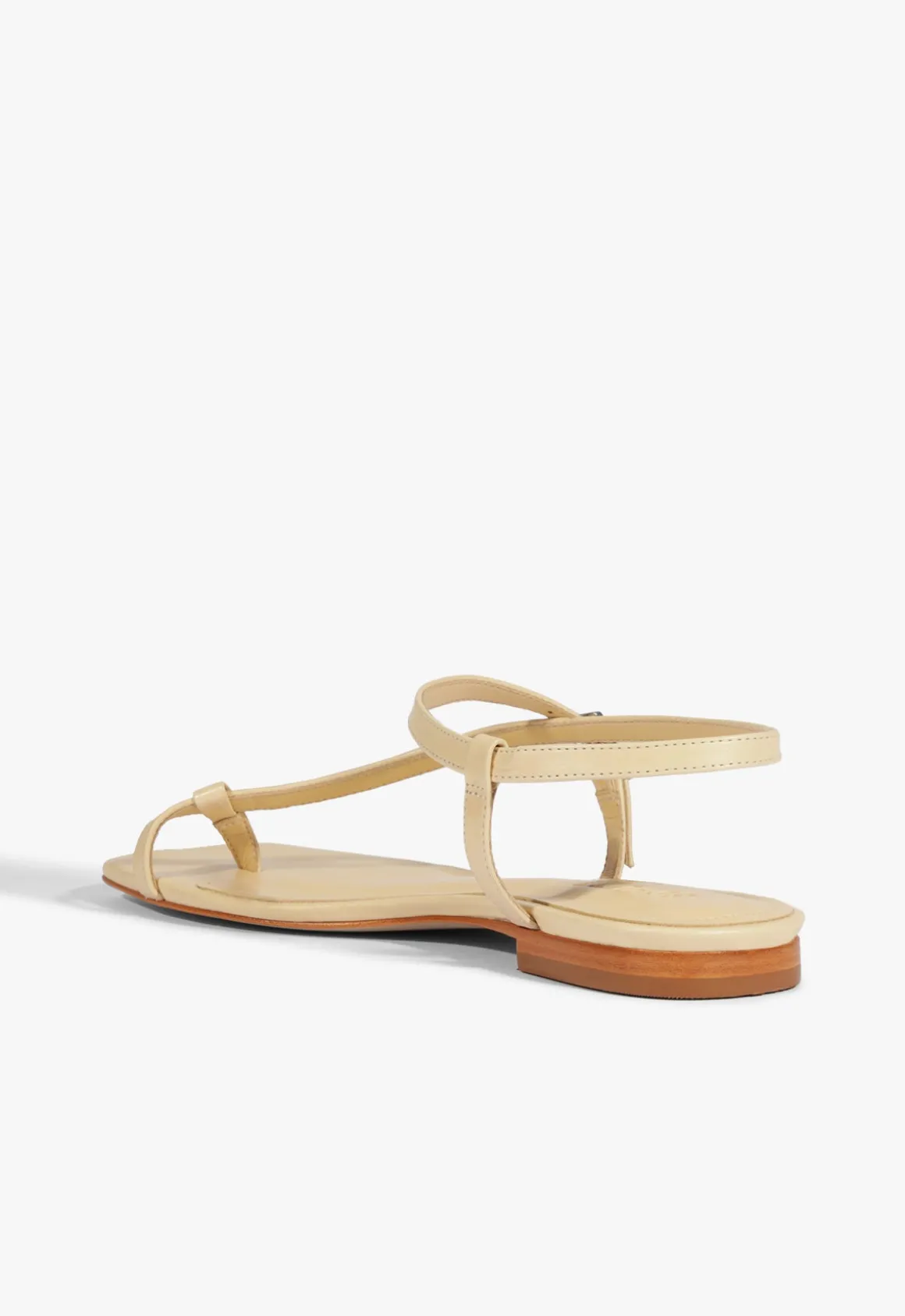 Lisa Beige Suede Flat Sandal