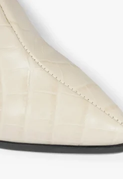 Maryana Block Crocodile-Embossed Leather Boot
