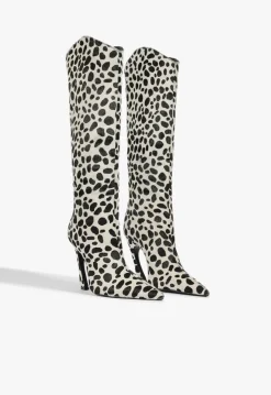 Maryann Up Curve Hair Calf Boot