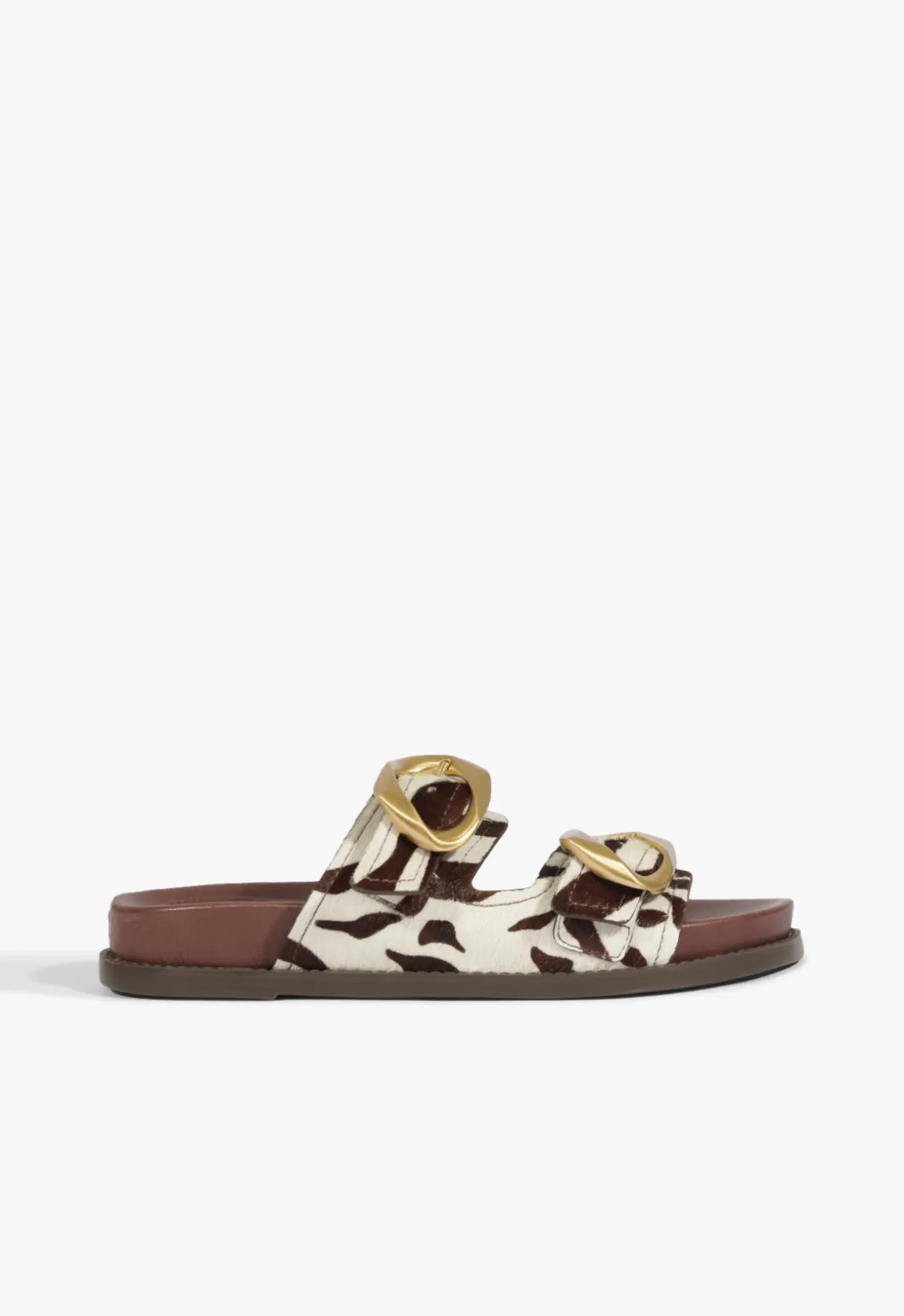 Olga Animal Print Leather Sporty Sandal