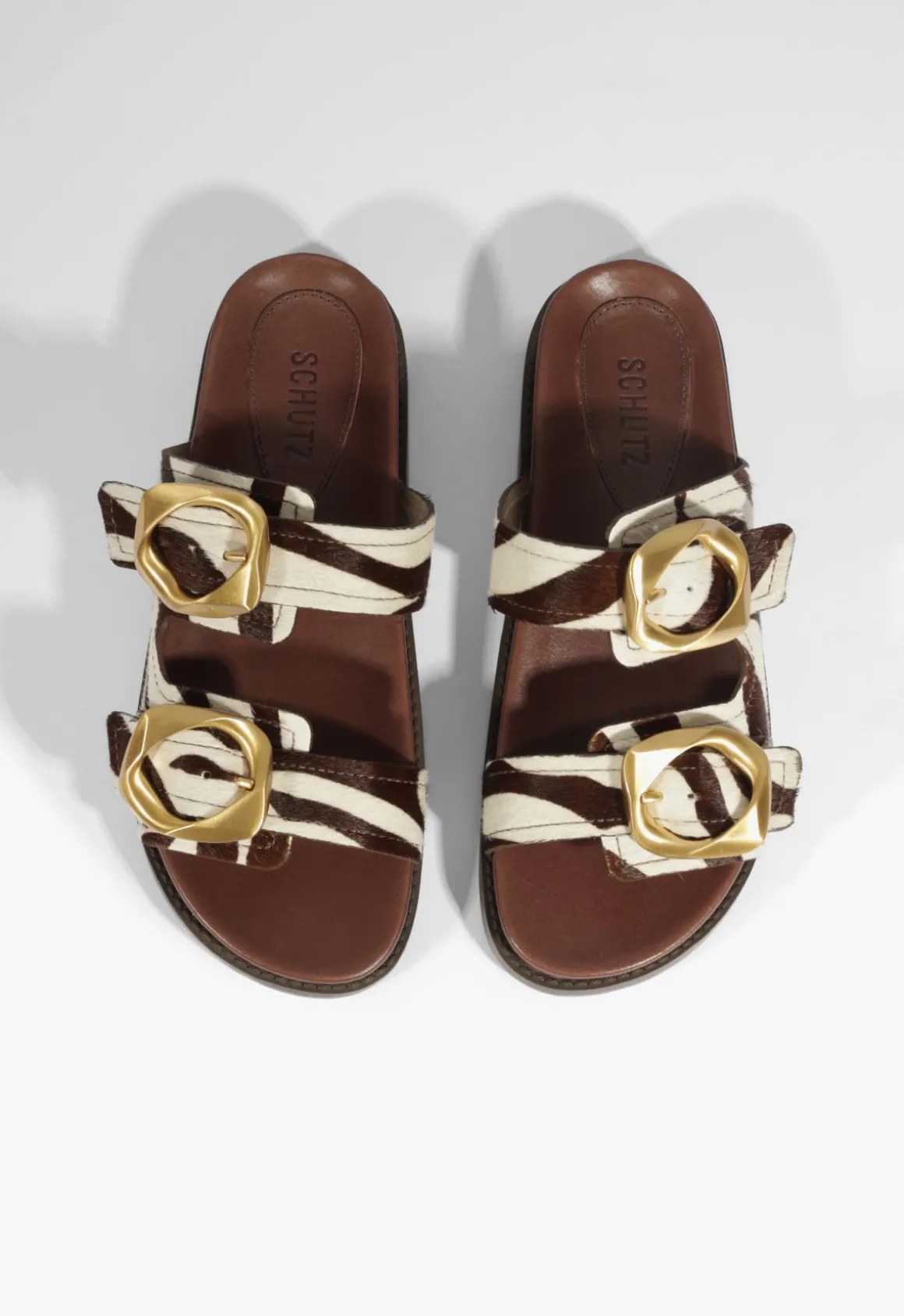 Olga Animal Print Leather Sporty Sandal