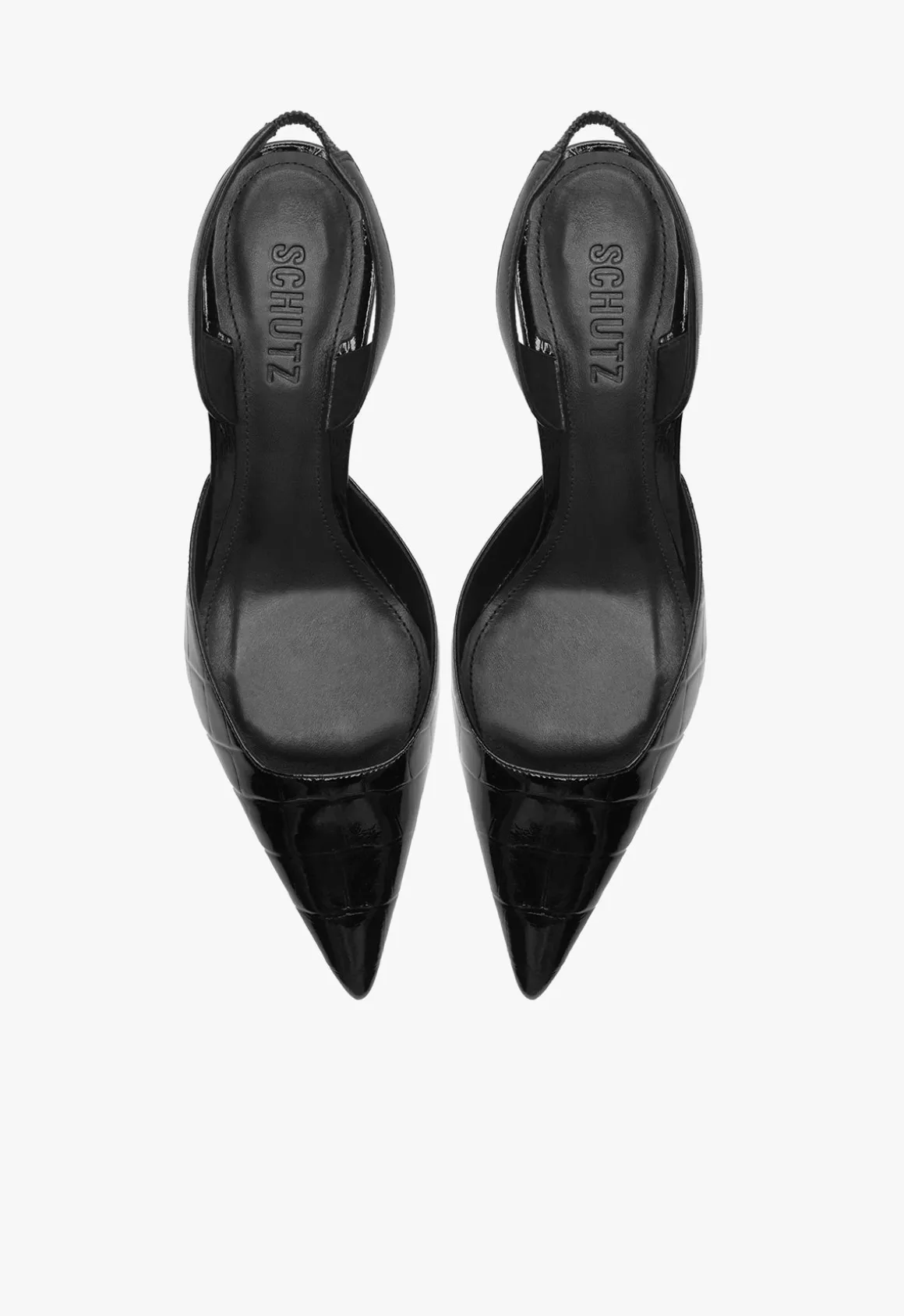 Paola Mid Stiletto Black Pump
