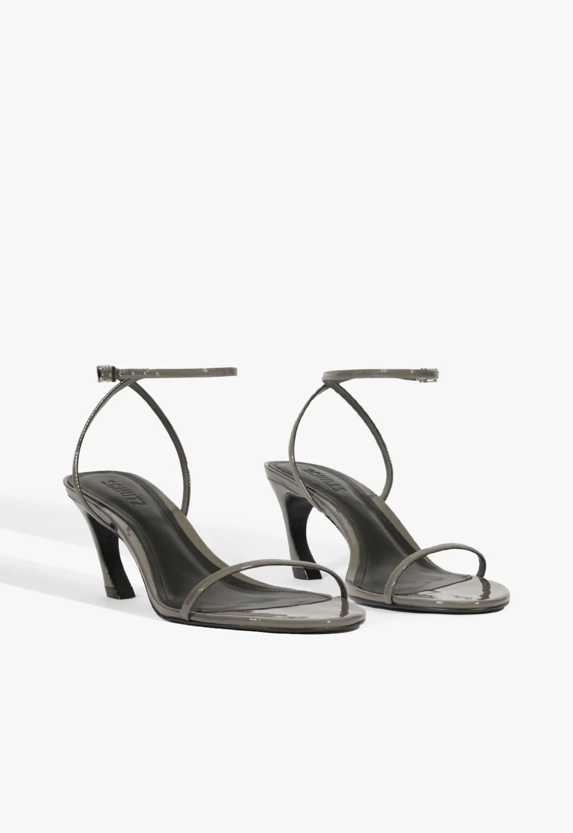 Siena Curve Mid Patent Sandal