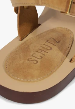 Stevie Brown Suede Flat Sandal